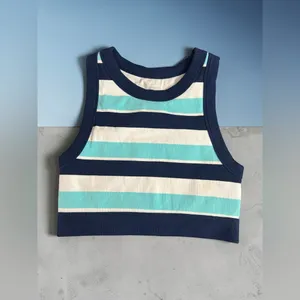 Offline By Aerie Ribbed Square Neck Sports Bra thumbnail 2