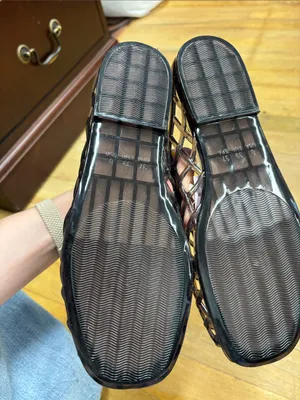 TOP Moda Black Woven Slip-On Mules thumbnail 2
