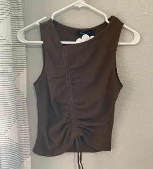 ShopHopes Scrunched Tank Top thumbnail 1