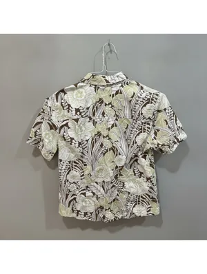 Tommy Bahama Women’s Tropical Floral Cotton Button-Up Shirt Coastal Fisherman S thumbnail 3