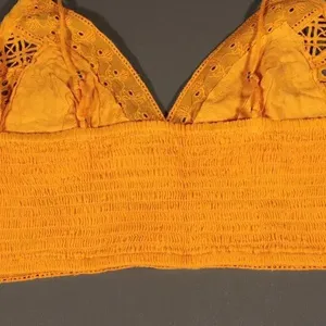 Free People Carina Bralette / Crop Top in Mango thumbnail 3