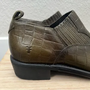 Frye Billy Shootie‎ Rosemary Green Western Ankle Boots 7 thumbnail 5