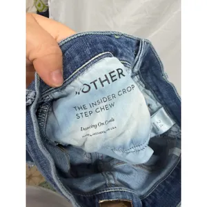 MOTHER $248 The Insider Crop Step Chew‎ Jeans in Dancing on Coals Sz 24 thumbnail 7