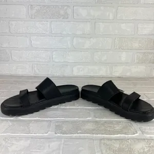 SOREL Roaming Buckle Sandals Womens 7.5 Black Platform Double Strap Slip On thumbnail 13