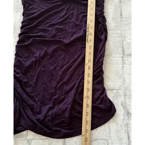 NWT Body Central Y2K Purple Beaded One Shoulder Lightweight Luxe Mini Dress Sz M thumbnail 9