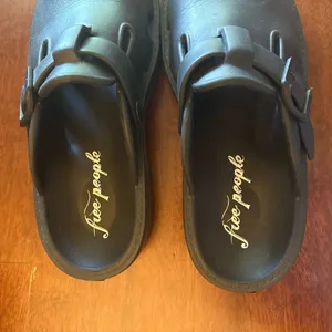 FREE PEOPLE Karlie Buckle Clog in Black Sz 9 ✨ thumbnail 5
