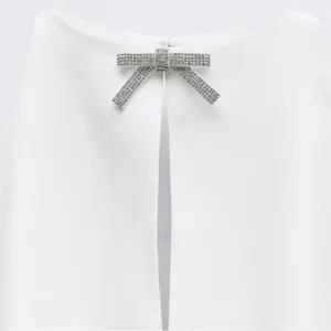 Zara JEWEL‎ BOW HALTER TOP Size XXL thumbnail 6