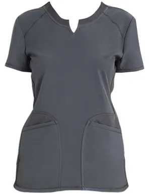 NWT Scrubstar Premium Performance Notch Neck Scrub Top 2XL Pewter Gray thumbnail 1
