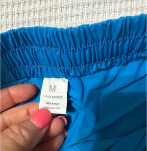 Blue Flowy Athletic Shorts Size M thumbnail 3