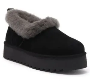 UGG® Nita Genuine Shearling Slipper (Women), Black, Size 10, NWT thumbnail 1