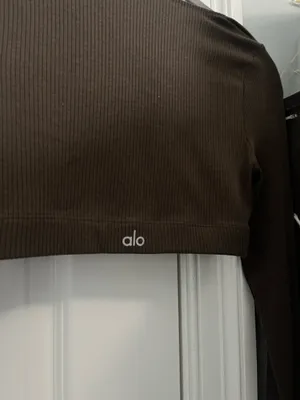 Alo long sleeve sports bra thumbnail 4