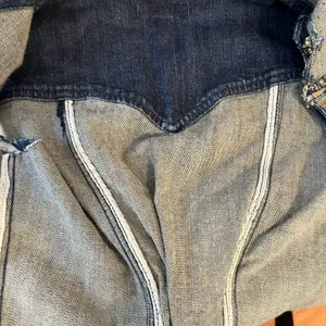 Dark Wash Distressed Embellished Distressed Denim Jean Vest XS‎ Y2K Unbranded thumbnail 4
