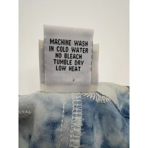 Mindset‎ by XCVI Large Blue Acid Wash Tie Dye Crochet Lace Poncho Top Boho thumbnail 9
