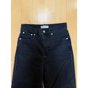 Madewell Slim Wide-Leg Crop Jeans Faded Black Lunar Wash 25/26 thumbnail 5