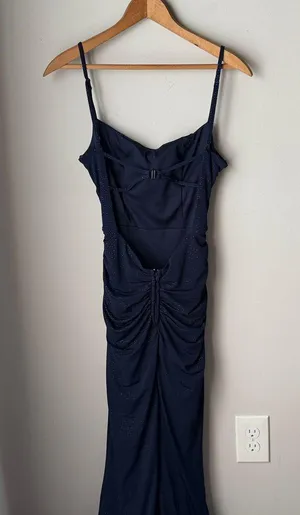 Windsor Navy Blue Tatum Formal Glitter Mermaid Dress thumbnail 7