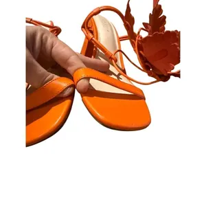 Cecelia New York Hibiscus Sandals in RARE Orange Sz. 10 thumbnail 9