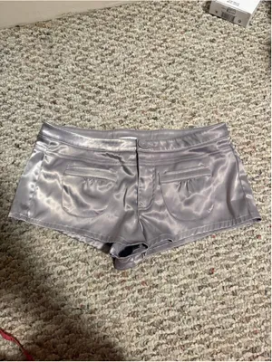 Jaded London Ballet Satin Mini Micro Short in Gray- Size US 2 thumbnail 8