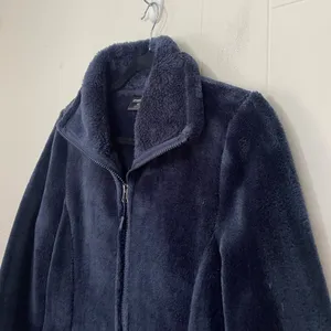 32 Degree HEAT Full Zip Fuzzy Jacket Blue Pockets Soft Women’s Size M thumbnail 7