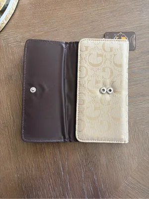Guess Beige Wallet with Hot Pink Accents thumbnail 3