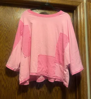 Patchwork Top Pink Size M thumbnail 1
