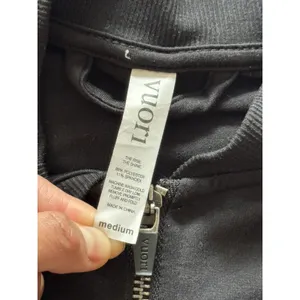 Vuori Women's Halo Color Block Front Zip Bomber Sweatshirt Jacket Size M thumbnail 4