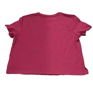 Lululemon 2 Classic Fit Cotton Blend T-Shirt Magenta‎ Purple Boxy Basic New thumbnail 7