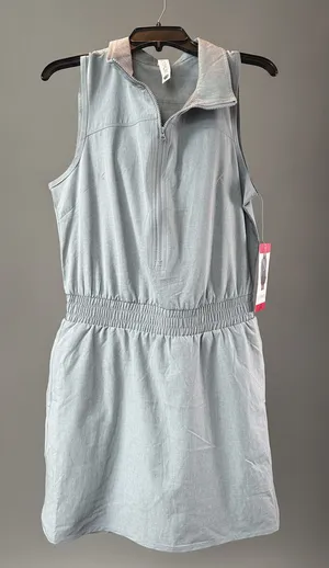 Elle Sport Sleeveless Casual Dress with Shorts Seafoam Green thumbnail 1
