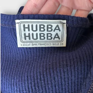 VTG 70s Hubba Hubba Maxi Sweater Dress Women’s Medium Blue Cottage Hippie Boho thumbnail 12