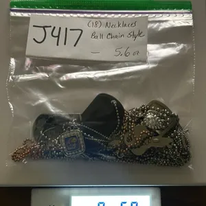 J417 Bulk Bundle of 18 Necklaces Ball Chain Style thumbnail 5