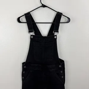 J.Crew Overalls Womens Small Black Denim Utility Casual Workwear Dungarees thumbnail 2