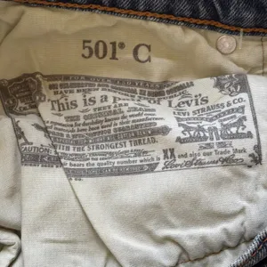 Levis 501 Curve Stretch High Rise Straight‎ Leg Blue Embellished Jeans 30x30 thumbnail 13