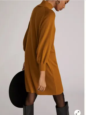 Anthropologie Maeve Mock Neck Sweater Tunic Dress thumbnail 2