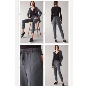 White House Black Market The Jogger WKND Pants‎ Charcoal Grey Size S thumbnail 2