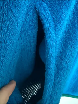 Patagonia Blue Fleece Pullover with Green Pocket Accent thumbnail 3