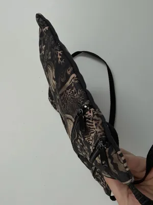 Crossbody Purse Bag Island Sea sea Turtles Shells Coral Lightweight Fabric Black thumbnail 14