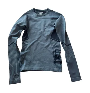 Abercrombie & Fitch Athletic Long Sleeve‎ Top Gray Thumbholes Activewear Women S thumbnail 1
