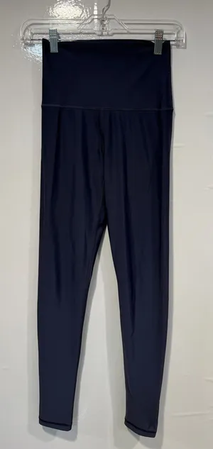 High-Waist Navy 7/8‎ Aerie Active Leggings thumbnail 1