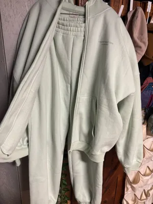 Comfrt Mint Green Zip Up and Sweatpants set thumbnail 5