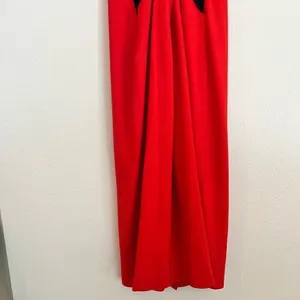 Red Rag & Bone Avant Garde Sleeveless Sheath Midi Dress Black Cross Back 0 XS thumbnail 5