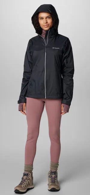 Columbia Women’s Black Windbreaker Jacket Size Medium thumbnail 1