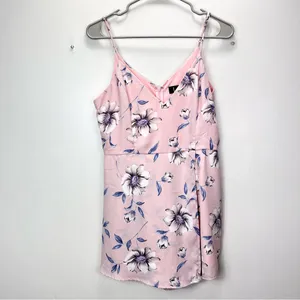 Lulus Magical Meadow Blush Pink Floral Print‎ Skort Dress LARGE thumbnail 5