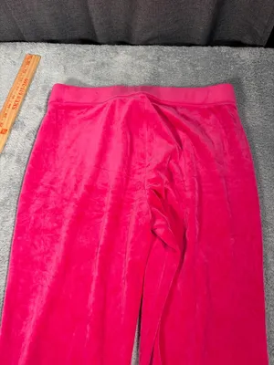 Juicy couture large Pink Velour sweatpants thumbnail 7