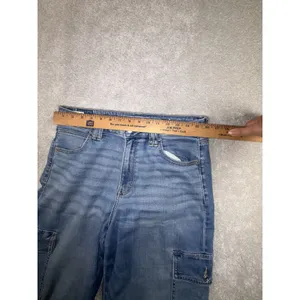 american eagle super high rise baggy wide leg cargo jeans 10 reg thumbnail 8