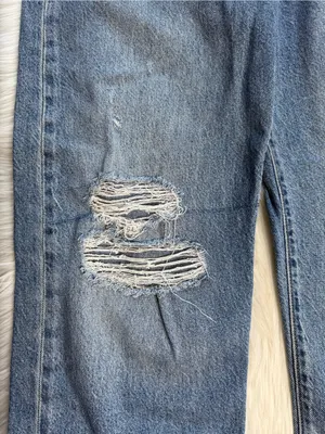 Levi’s Ribcage Straight Light Wash Distressed After Love Jeans thumbnail 7