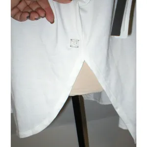 NWT $130 New Natori Zen Top M Womens Warm White Short Sleeves Soft Rayon Medalli thumbnail 2