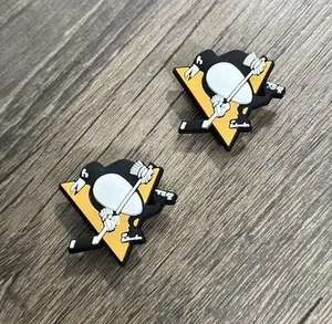 Pittsburgh Penguins Hockey Team Charm For Crocs Shoe Charms - 2 Pieces thumbnail 1