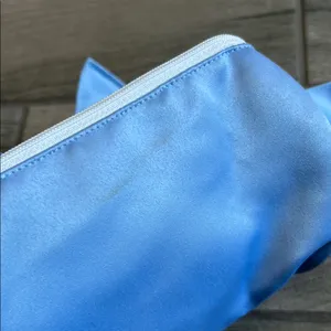 Blue Satin Shoulder Bag with Knot Detail thumbnail 5