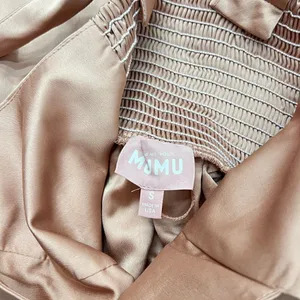 Show Me Your Mumu Claire Midi Dress in Rose Gold Luxe Satin size Small thumbnail 4