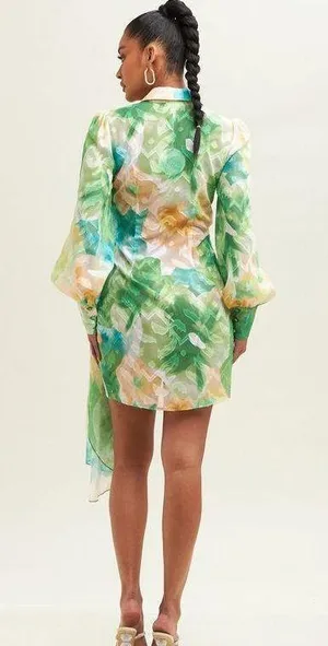 Luxxel Wrap Dress thumbnail 2