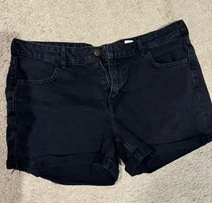 Black Denim Shorts thumbnail 1